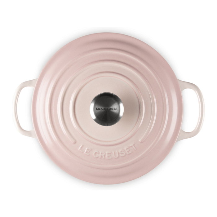 Le Creuset Signature Braeser redondo 20 cm hierro fundido 2,4 L shell pink