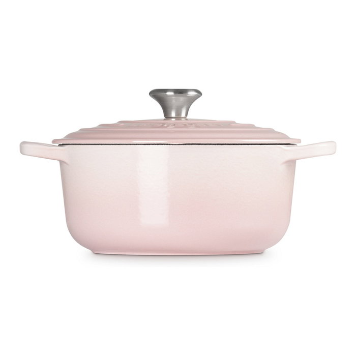 Le Creuset Signature Braeser redondo 20 cm hierro fundido 2,4 L shell pink