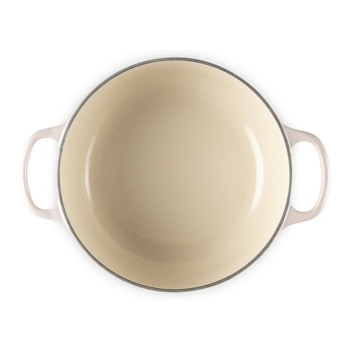 Le Creuset Signature Braeser redondo 20 cm hierro fundido 2,4 L shell pink