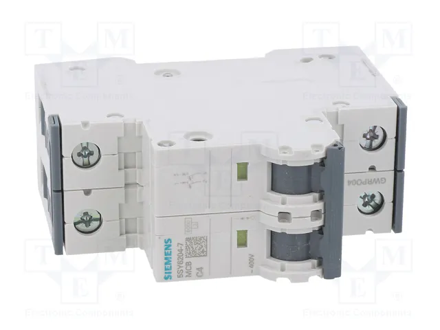 SIEMENS 5SY6204-7 Interruptor magnetotérmico 2 polos 4A 6kA