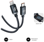 Subblim Cable Optimus USB-C a USB-C 60W 1m Negro