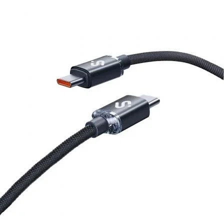 Subblim Cable USB-C a USB-C Optimus 60W, Carga Rápida PD, Nylon Trenzado, 480Mbps, 1m, Negro Subblim Cable USB-C a USB-C Optimus 60W, Carga Rápida PD, Nylon Trenzado, 480Mbps, 1m, Negro