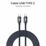 Subblim Cable Optimus USB-C a USB-C 60W 1m Negro