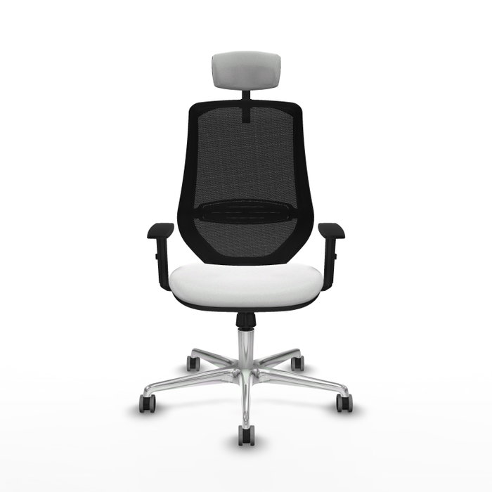 PIQUERAS Y CRESPO Silla de oficina Mardos con mecanismo Sincro, Blanco/Negro PIQUERAS Y CRESPO Silla de oficina Mardos con mecanismo Sincro, Blanco/Negro