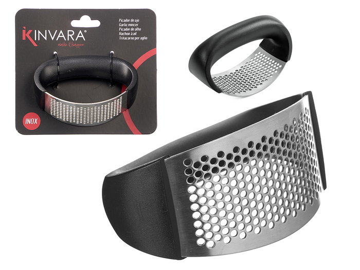Kinvara Picador Ajo Mango 10x5x7cm Negro Plata 430 S-S Pp (Set de 24) Kinvara Picador Ajo Mango 10x5x7cm Negro Plata 430 S-S Pp (Set de 24)