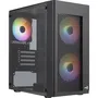 Aerocool AER4711099471799 Caja PC Hexform G v2 Mini Torre Micro-ATX Negra Sin Fuente Alimentación