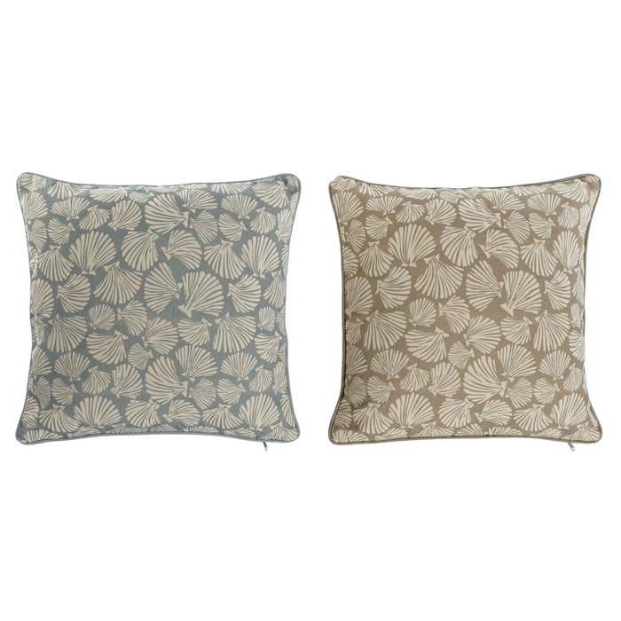 DKD Home Decor Cojín de Algodón y Poliéster 45x10x45 - Pack de 2 Surtido
