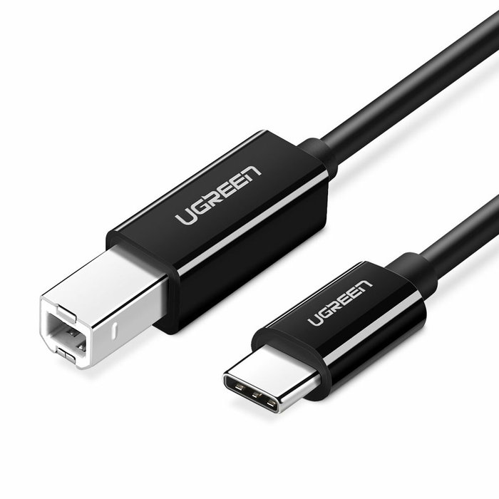 Ugreen US241 Cable USB 2.0 C a B para impresora, 2m, negro Ugreen US241 Cable USB 2.0 C a B para impresora, 2m, negro