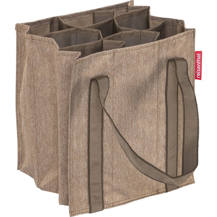 Reisenthel Bottlebag herringbone mokka Reisenthel Bottlebag herringbone mokka