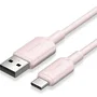 Vention Cable USB 2.0 CTQPH USB Tipo-C a USB-A, 60W 3A, Velocidad 480 Mbps, 2 Metros, Color Rosa