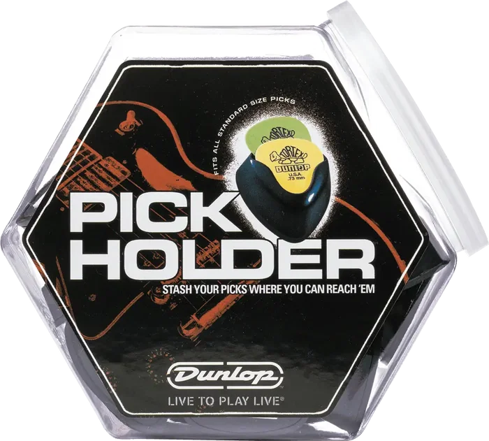 Dunlop Porta Púas Plástico Ergo - Negro (24 Unidades)