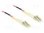 DeLOCK Cable de fibra óptica LC a LC Multimodo OM4 2 m Violeta