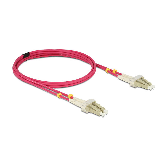 DeLOCK Cable de fibra óptica LC a LC Multimodo OM4 2 m
