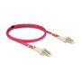 DeLOCK Cable de fibra óptica LC a LC Multimodo OM4 2 m