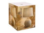 Giftdecor Lámpara Rayas Verde Cerámica y Tela 32.5 x 32.5 x 52 cm (Set de 2)