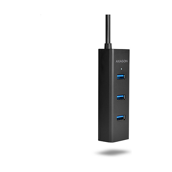 Axagon HUE-S2BP Hub USB-A con 4 puertos USB 3.0 y alimentación externa, 1,2 m