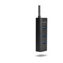 Axagon HUE-S2BP Hub USB-A con 4 puertos USB 3.0 y alimentación externa, 1,2 m