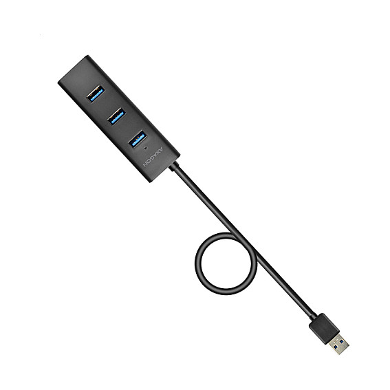Axagon HUE-S2BP Hub USB-A con 4 puertos USB 3.0 y alimentación externa, 1,2 m