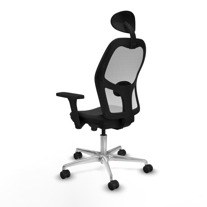 PIQUERAS Y CRESPO Silla de oficina Jorquera con mecanismo Sincro/Traslack, Negro y Blanco PIQUERAS Y CRESPO Silla de oficina Jorquera con mecanismo Sincro/Traslack, Negro y Blanco