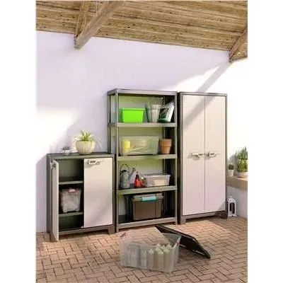 Keter Armario de Servicio Titan 44 x 80 x 182 cm Gris