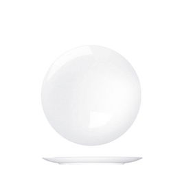 COSTA VERDE Plato llano Saturno Coupe 16 cm diámetro - Blanco - Vajilla apta lavavajillas y microondas (Set de 12)