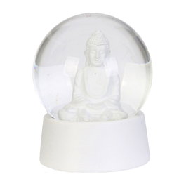 Home Deco Factory Bola de Nieve Buda para Decoración del Hogar, Agítala para Ver Figura, 7x8 cm