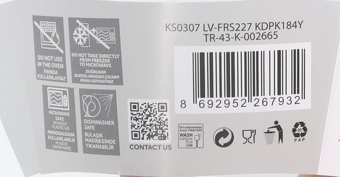 LAV Fiambrera Hermética Fresca 375 cc (12 Unidades)