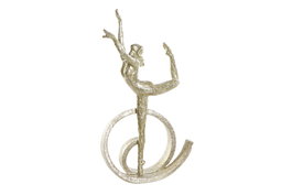 DKD Home Decor Figura de Ballet en Resina Dorado