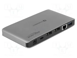 DeLOCK Estación de acoplamiento Thunderbolt 3 8K con Dual DisplayPort, USB, LAN y PD 3.0
