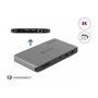 DeLOCK Estación de acoplamiento Thunderbolt 3 8K con Dual DisplayPort, USB, LAN y PD 3.0