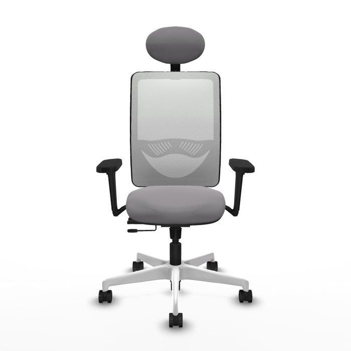 PIQUERAS Y CRESPO Silla de oficina Zulema Gris y Blanco PIQUERAS Y CRESPO Silla de oficina Zulema Gris y Blanco