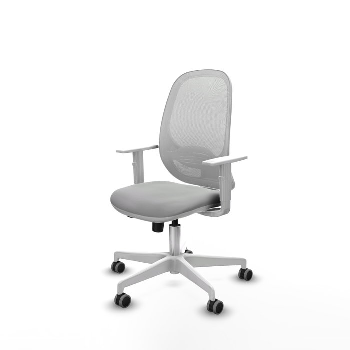 PIQUERAS Y CRESPO Silla de oficina Cilanco Gris claro y Blanco