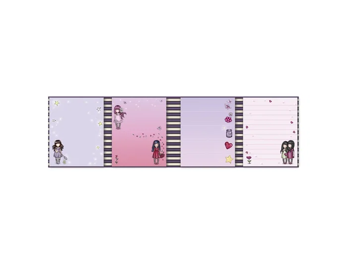 Gorjuss Display Cuadernos Notas Adhesivas Sparkle & Bloom 31,5x9,5x8,4cm
