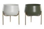 DKD Home Decor Macetero Metal 18x18x20 Surtido de 2 Colores