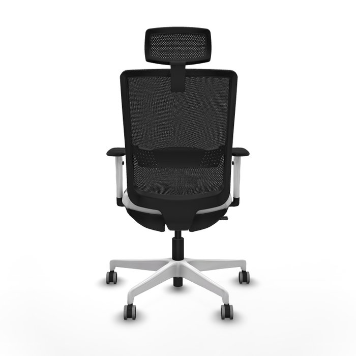 PIQUERAS Y CRESPO Silla de oficina Haches con mecanismo Sincro/Traslack Blanco y Negro PIQUERAS Y CRESPO Silla de oficina Haches con mecanismo Sincro/Traslack Blanco y Negro