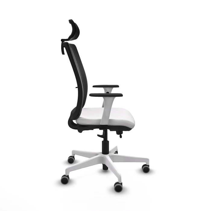 PIQUERAS Y CRESPO Silla de oficina Haches con mecanismo Sincro/Traslack Blanco y Negro PIQUERAS Y CRESPO Silla de oficina Haches con mecanismo Sincro/Traslack Blanco y Negro