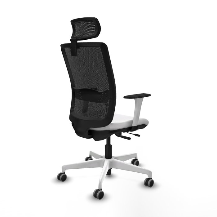 PIQUERAS Y CRESPO Silla de oficina Haches con mecanismo Sincro/Traslack Blanco y Negro PIQUERAS Y CRESPO Silla de oficina Haches con mecanismo Sincro/Traslack Blanco y Negro