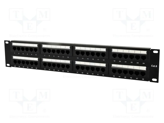 GEMBIRD Patch Panel Cat 6 RJ45 x48 Negro GEMBIRD Patch Panel Cat 6 RJ45 x48 Negro