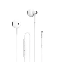 Eightt EAUR-XI Auriculares Intraaurales con Micrófono y Control de Volumen Blanco