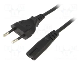 SUNNY Cable de alimentación H03VVH2-F CEE 7/16 (C) a IEC C7 1,8m