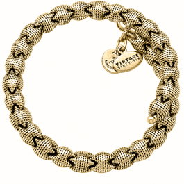 Alex And Ani Pulsera Decorativa Acabado Envejecido Dorado