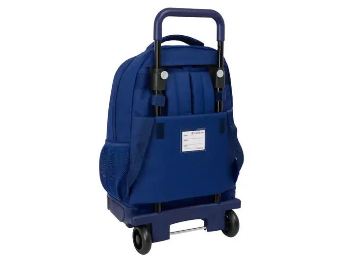 Safta Mochila Grande con Ruedas FC Barcelona Navy Blue Extraíble Compacta 450x330x220 mm