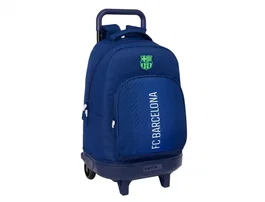 Safta Mochila Grande con Ruedas FC Barcelona Navy Blue Extraíble Compacta 450x330x220 mm