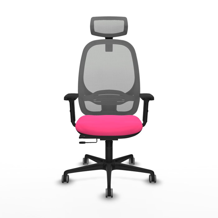 PIQUERAS Y CRESPO Silla de oficina Cilanco Rosa y Gris