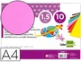 Liderpapel Goma eva rosa A4 1,5mm paquete de 10 hojas