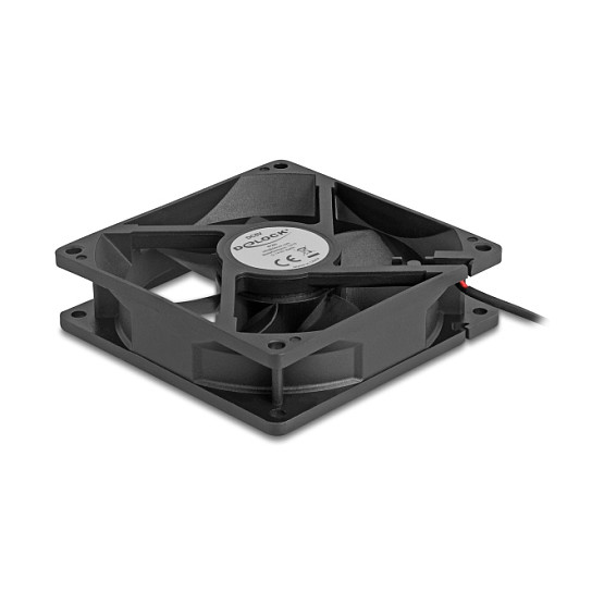 DeLOCK 67291 Ventilador Axial 92x92x25 mm 5V DC Negro, Flujo de Aire 1.02 m3/h, 2400 RPM, 31.4 dB para Carcasa de Ordenador