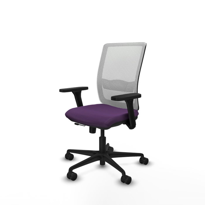 PIQUERAS Y CRESPO Silla de oficina Haches con mecanismo Sincro/Traslack, Morado y Blanco PIQUERAS Y CRESPO Silla de oficina Haches con mecanismo Sincro/Traslack, Morado y Blanco