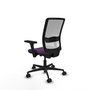 PIQUERAS Y CRESPO Silla de oficina Haches con mecanismo Sincro/Traslack, Morado y Blanco