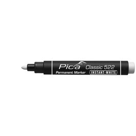 Pica Marcador Permanente Blanco Punta Bala Gruesa 1-4mm