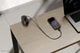 Neomounts DS22-840BL6 Regleta de sobremesa con abrazadera, 3 salidas AC y puertos USB-C/A, Negro